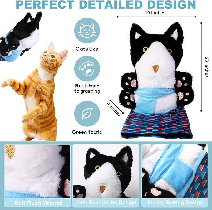 Cat Wrestling Toy Puppet, Essential Cat Wrestling Gloves for Pet Lovers, Cat Ragdoll Wrestler with Tough Padding, Safe and Fun Interactive Game to Relieve Boredom
