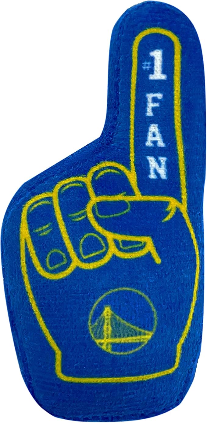 Best Plush CAT Toy: NBA Golden State Warriors Complete Set of 3 Piece Cat Toys Filled with Fresh Catnip. Includes: 1 Jersey Cat Toy, 1 Basketball Cat Toy with Feathers & 1#1 Fan Cat Toy. in Team Logo