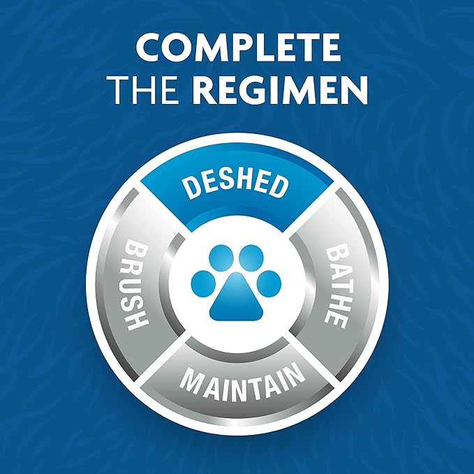 FURminator Medium Dog Undercoat deShedding Tool, Long Hair, Reduces Loose Hair from Shedding