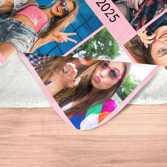 Personalized Birthday Gifts for Women, Custom Blanket with Photo, Customized Blanket, Personalized Picture Blankets, Customizable Blankets, Custom Photo Gifts for Best Friend