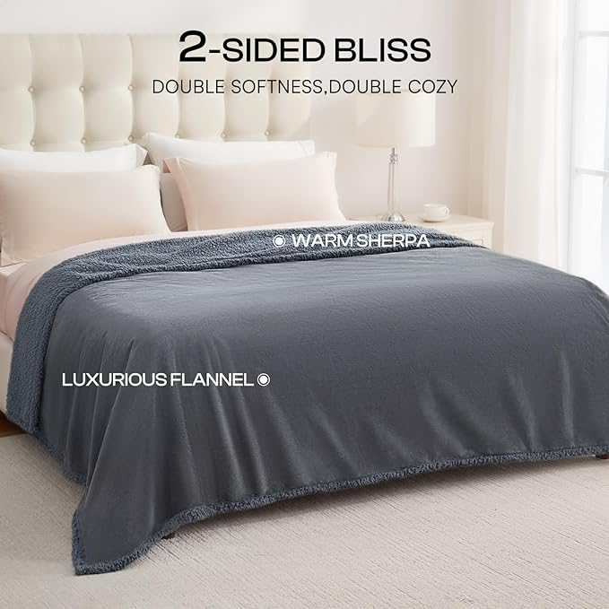 Luciphia Waterproof Blanket for Large Dogs Liquid Proof Furniture Protector Washable Pet Reversible Bed Cover for Couch Soft Sherpa Fleece Cat Blanket for Small Medium Light Grey Small（40" x 28"）