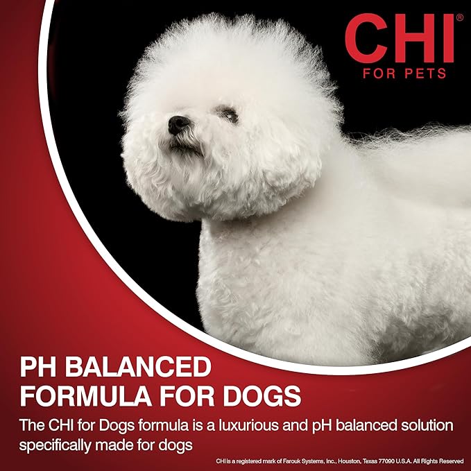 CHI for Dogs Deep Moisture Shampoo - Professional Dog Grooming Formula for Dry Coats - Hydrating and Nourishing Wash in Gallon Size for All Breeds and Hair Types, 128 Fl Oz