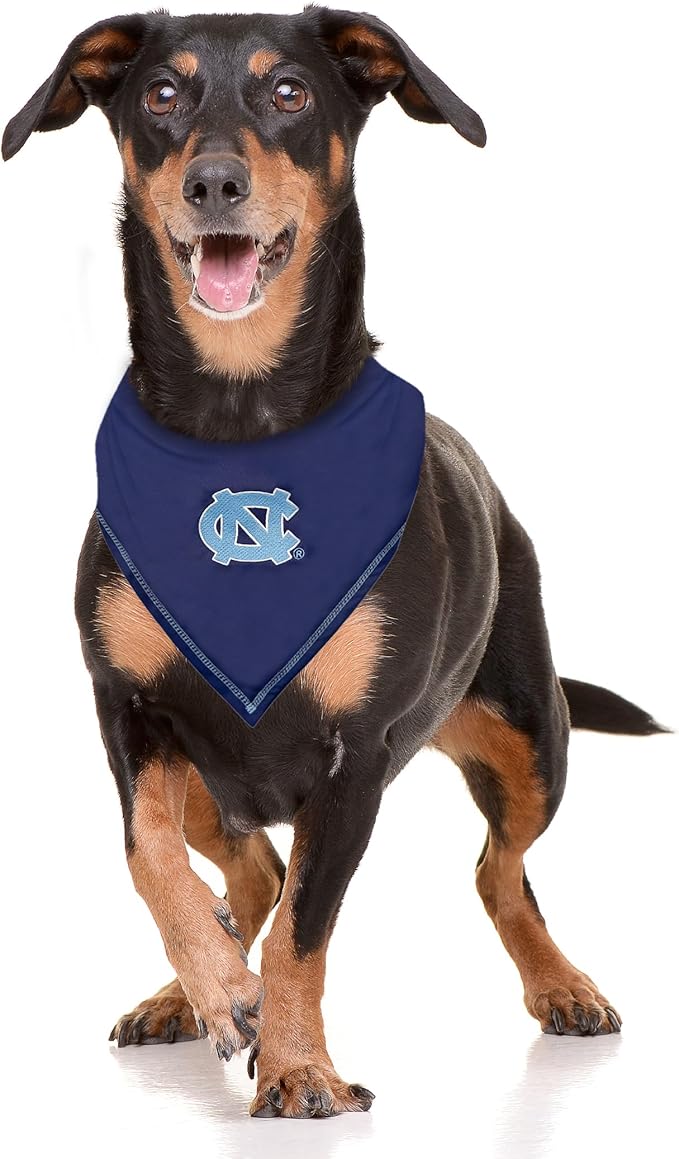 Pets First NCAA North Carolina Tar Heels TIE Bandana, Size Large/X-Large. Dog Bandana Scarf Bib for Pet Cat Dog. The Ultimate Game-Day, Party Bandana