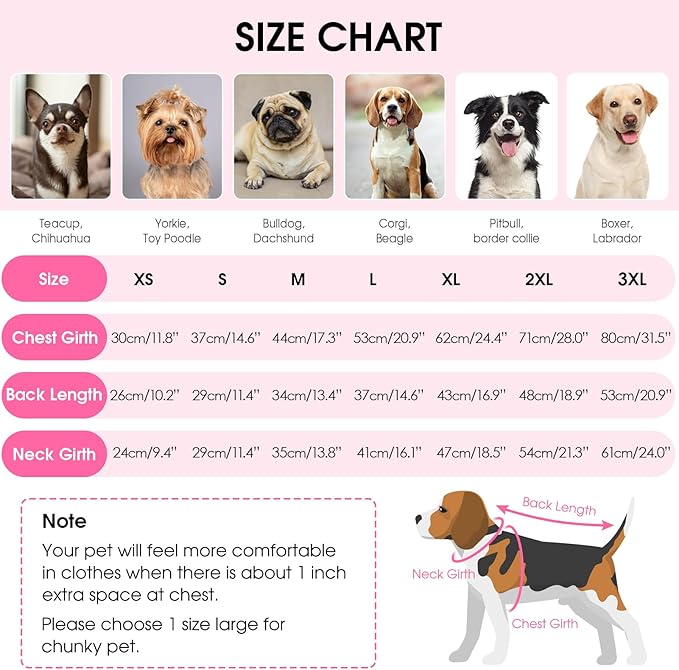 Queenmore Dog Sweaters for Large Dogs, Plaid Large Dog Sweater, Turtleneck Pet KintSweater with Check Pattern, Long Sleeve Holiday Pet Knitwear, Pink L