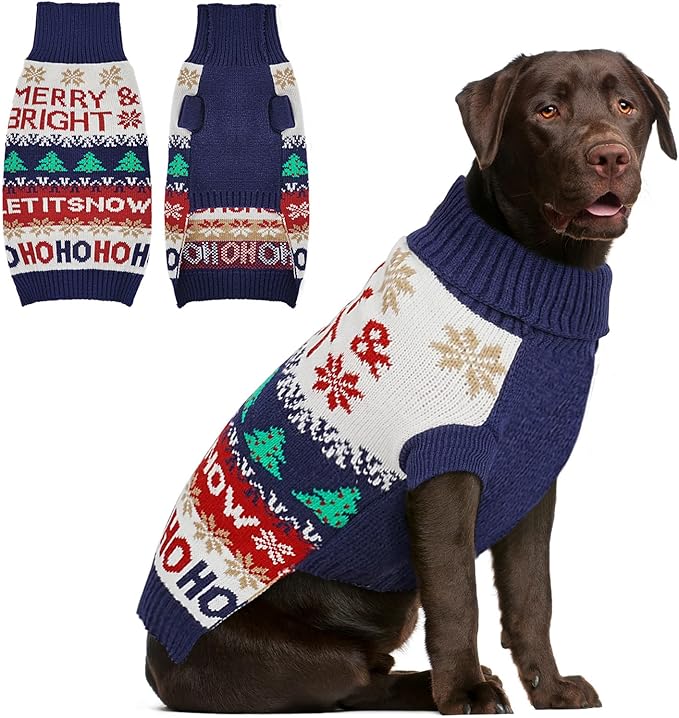 Dog Sweater Small Winter Clothes Sweaters pet Warm Puppy Medium Fleece Soft Turtleneck Pullover Large Girl Frenchie Clothes Puppy Clothes for Small Dogs Girl