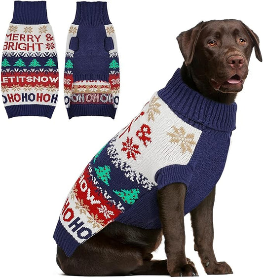 Dog Sweater Small Winter Clothes Sweaters pet Warm Puppy Medium Fleece Soft Turtleneck Pullover Large Girl Frenchie Clothes Puppy Clothes for Small Dogs Girl
