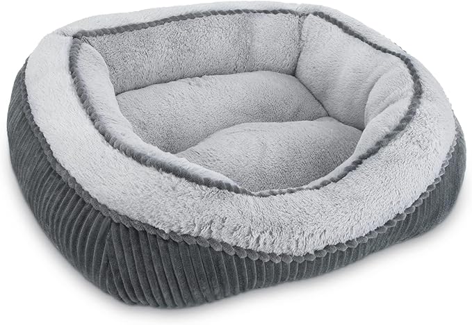 SIWA MARY Dog Beds for Small Medium Large Dogs & Cats. Washable Pet Bed, Orthopedic Dog Sofa Bed, Luxury Wide Side Fancy Design, Soft Calming Sleeping Warming Puppy Bed, Anti-Slip Bottom(25"x21"x8")