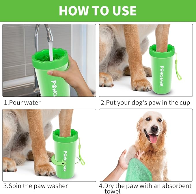 dog paw cleaner big green