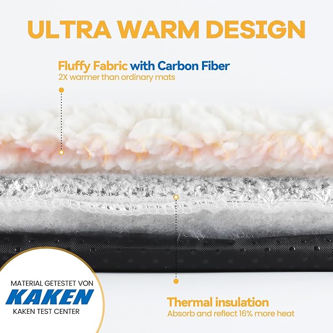 Self Warming Cat Bed Self Heating Cat Dog Mat 29.1 x 18.9 inch Extra Warm Thermal Pet Pad for Indoor Outdoor Pets with Removable Cover Non-Slip Bottom Washable Non Electric