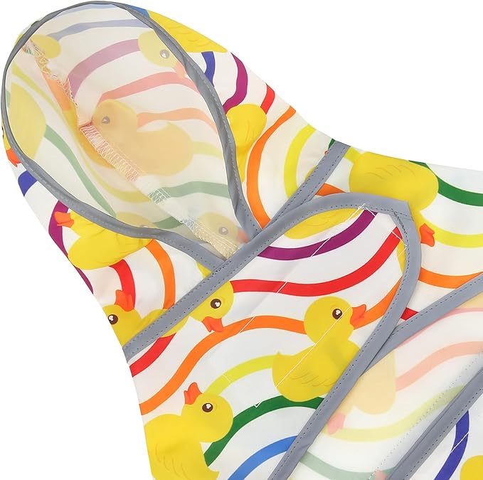 Dog Raincoat Hooded,Waterproof Rain Coat for Dogs with Adjustable Belly Strap,Reflective Strips, Lightweight Slicker Poncho Rain Jacket for Small Medium Large Dogs