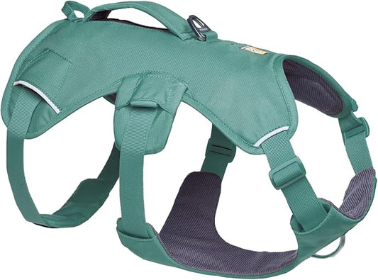 Ruffwear, Web Master, Multi-Use Support Dog Harness, Hiking and Trail Running, Service and Working, Everyday Wear, River Rock Green, X-Small