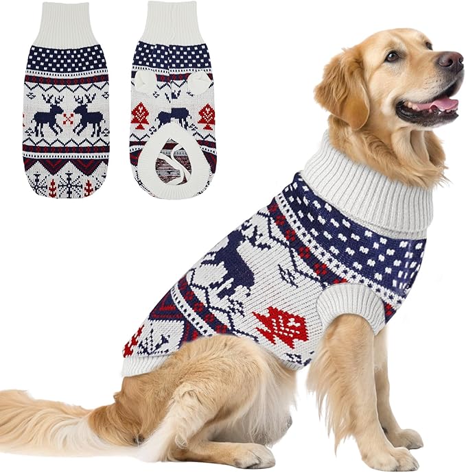 Dog Sweater Small Winter Clothes Sweaters pet Warm Puppy Medium Fleece Soft Turtleneck Pullover Large Girl Frenchie Clothes Puppy Clothes for Small Dogs Girl