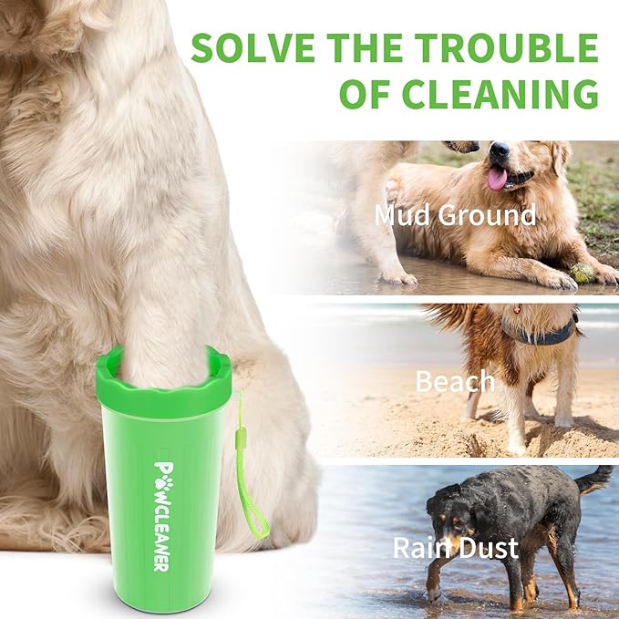 dog paw cleaner big green