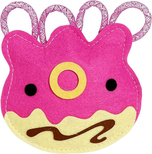 ROHOME Catnip Toys for Cat,Kitten Chew Teeth Cleaning Toy,Interactive Plush Toys for Swatting and Playing，Cute Octopus Cat Toy (Pink)