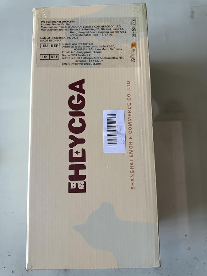 EHEYCIGA Orthopedic Dog Beds, Egg Crate Dog Bed Pet Mat with Washable Removable Cover, All Size Dogs