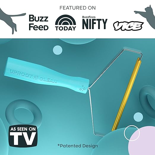 Uproot Cleaner Pro Pet Hair Removal Tool - Special Dog Hair Remover Multi Fabric Edge and Carpet Rake by Uproot Clean - Cat Fur Remover for Couch, Pet Towers, Rugs, Cat Mats and Trunks & Much More