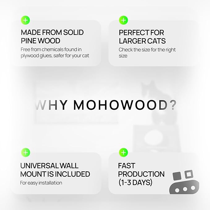 Wall-Mounted Roped Bridge, Shelves and Perches for Wall, Cloud Shelf Board, Cat Hammock, Cat Climber, Length 46 inches (Natural)