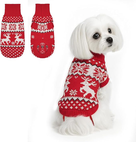 Dog Sweater Small Winter Clothes Sweaters pet Warm Puppy Medium Fleece Soft Turtleneck Pullover Large Girl Frenchie Clothes Puppy Clothes for Small Dogs Girl