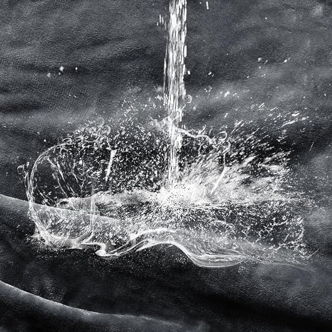 Waterproof Blanket for Bed Couch Sofa, Soft Liquid Pee Proof Pet Blanket for Dog Puppy Cat, Reversible Sherpa Fleece Furniture Protector (Dark Grey, 50x60 inches)