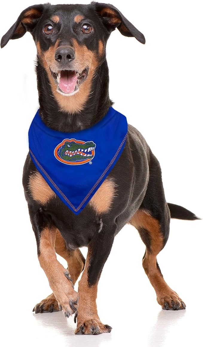Pets First NCAA Florida Gators Tie Bandana, Small/Medium. Dog Bandana Scarf Bib for Pet Cat Dog. The Ultimate Game-Day, Party Bandana (FL-3550-S-M)