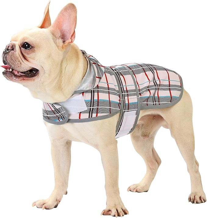 Dog Raincoat Hooded,Waterproof Rain Coat for Dogs with Adjustable Belly Strap,Reflective Strips, Lightweight Slicker Poncho Rain Jacket for Small Medium Large Dogs