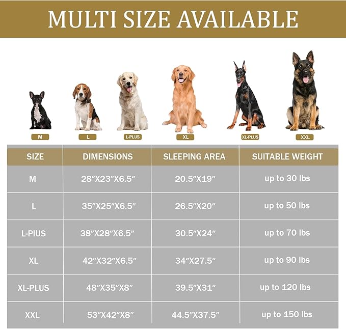 Bedfolks Orthopedic Dog Bed XL, Waterproof Dog Sofa Bed for Extra Large Dogs, Egg Foam Pet Couch Bed with Removable Washable Cover and Nonslip Bottom, Brown