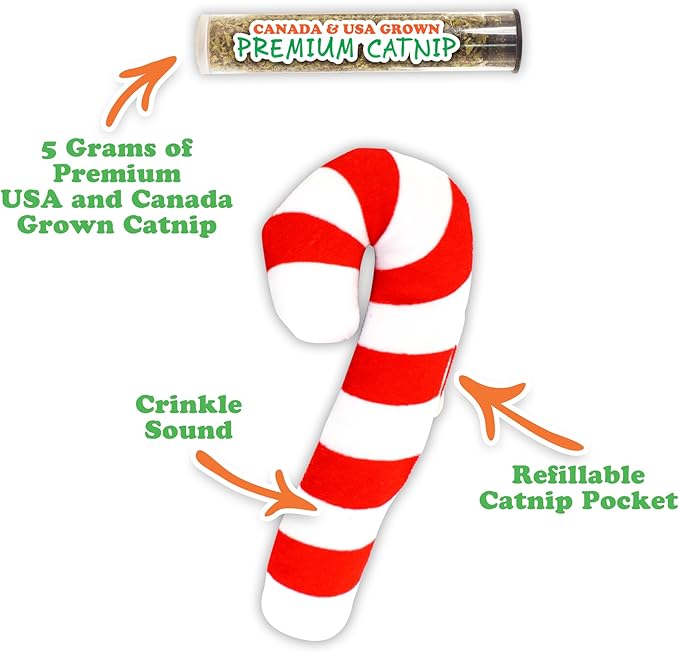 Meowijuana | Get Twisted Bundle | Get Twisted Stocking and Winter Lift | Promotes Play and Cat Health | Includes Organic Catnip | Feline and Cat Lover Approved