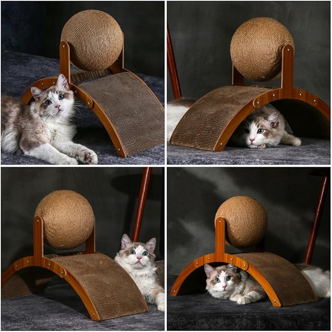 Scratch pad for Cats，cat Scratching Post，Cardboard cat Scratcher，Kitten Scratcher，sisal cat Scratching Board，cat Scratch pad-FANJUN-AMTECH (L)