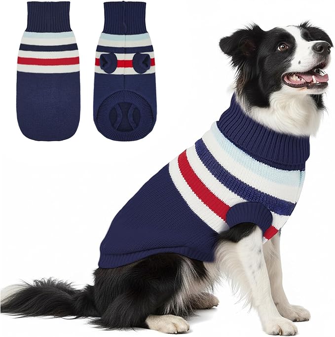 Dog Sweater Small Winter Clothes Sweaters pet Warm Puppy Medium Fleece Soft Turtleneck Pullover Large Girl Frenchie Clothes Puppy Clothes for Small Dogs Girl