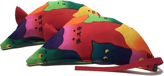 Crazy Cat Catnip Mice (Rainbow)