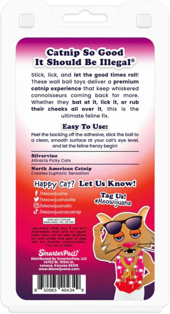 Meowijuana Stick 'n' Lick Compressed Catnip - 2 Pack | Purrple Passion | Interactive Cat Toy | Potent Hand Harvested Catnip Grown in North America