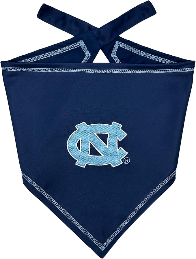 Pets First NCAA North Carolina Tar Heels TIE Bandana, Size Small/Medium. Dog Bandana Scarf Bib for Pet Cat Dog. The Ultimate Game-Day, Party Bandana