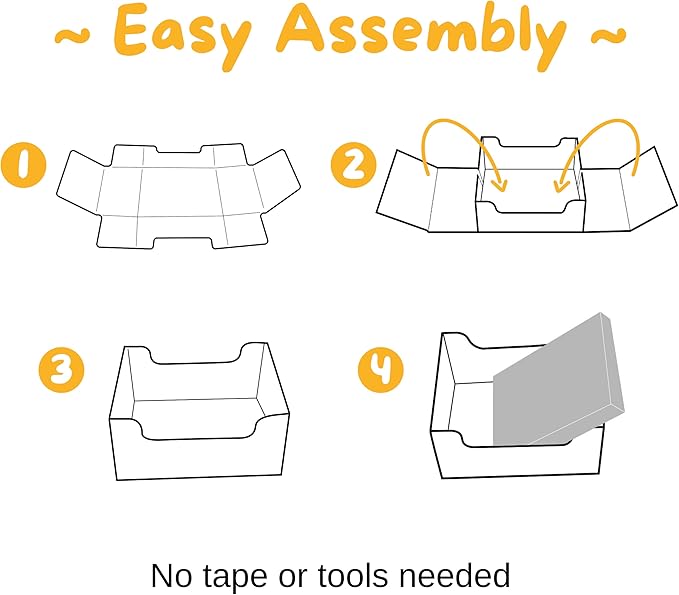 HIDE & SCRATCH Cat Scratcher Box and Cat Bed with Refillable Double-Sided Cardboard Scratch Pad for Indoor Cats