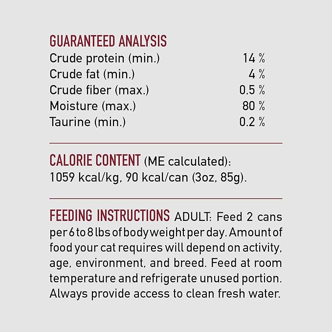 ORIJEN Premium Pate Wet Cat Food in Bone Broth Tuna Salmon & Beef Entrée 3oz Cans (24 Count)