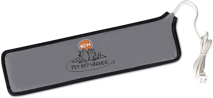 K&H Pet Products Pet Bed Warmer, Turn Any Pet Bed Into a Heated Cat or Dog Bed, Waterproof Indoor Heated Warming Pad Insert, Automatic Temperature, Safety Listed - Medium 20.5 X 6.75in Gray