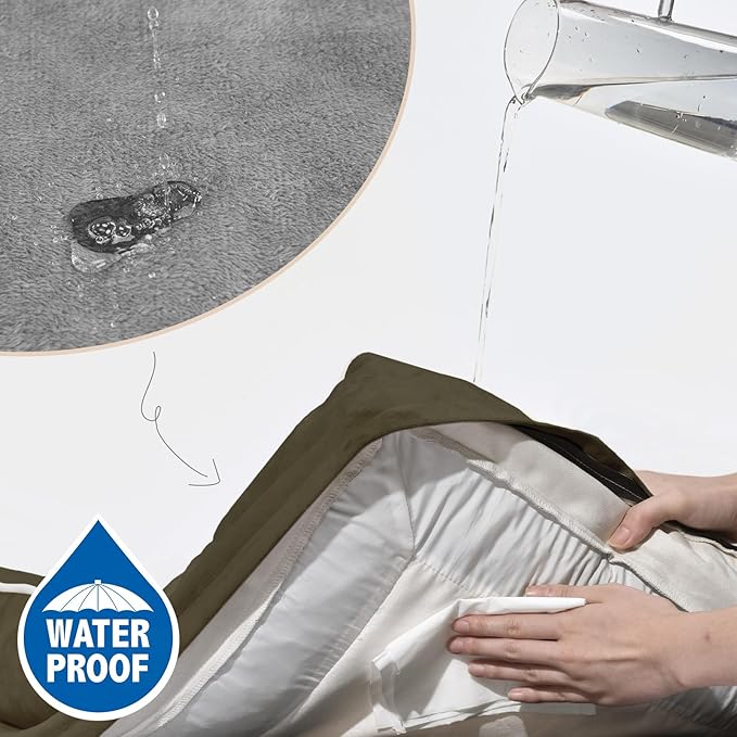 Comfort Expression Orthopedic Dog Bed for Small Dogs 24x16 Inch, Waterproof Supportive Egg Crate Foam Small Pet Bed with Removable Bolsters, Dog Couch with Washable Cover & Non-Slip Bottom, Dark Green