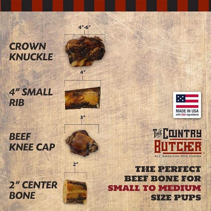 Giant Dog Bone, for Dogs - Stocking Stuffer, Birthday, Gotcha, Holiday Large and Medium Breeds, Natural, Tough, Made in The USA, 1 Count