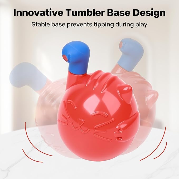 Pet Prime Automatic 360° Random Rotation Cat Laser Toy Rechargeable Interactive Cat Toy for Bored Indoor Cats/Kittens Self Play