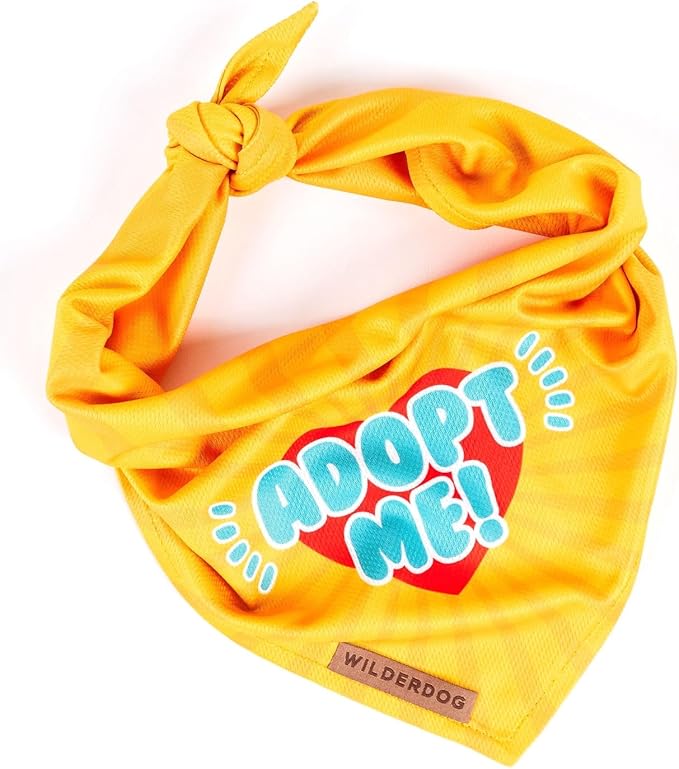 Wilderdog Dog Bandana with Lightweight Quick Drying Poly-Blend Mesh Material in Adopt Me!