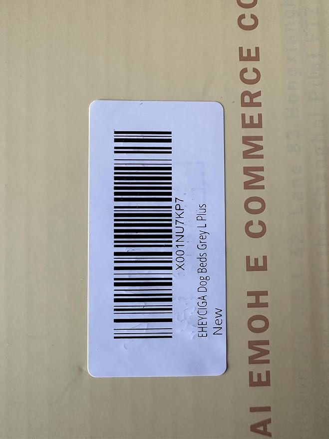 EHEYCIGA Washable Dog Beds for Large Dogs, Big Orthopedic Large Dog Bed with Removable Cover, Durable Pet Bed Dog Mat Mattress Cushion, Grey(36 x 27)