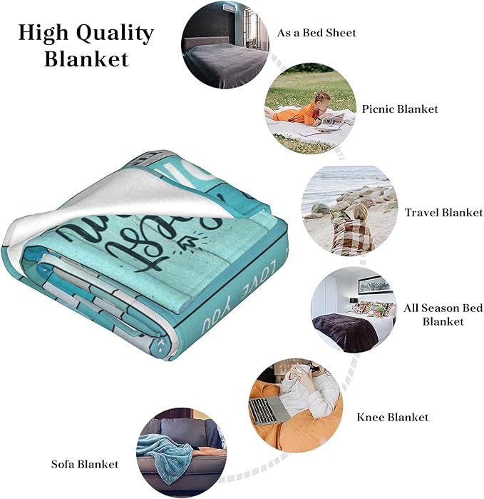 Best Mom Ever Mothers Day Throw Blanket, Super Soft Anti-Pilling Flannel Blankets,Best Gift for Mom, Happy Mothers Day Decor Indoor, Lightweight Fleece Blanket for Sofa Couch Bed 80”x60”