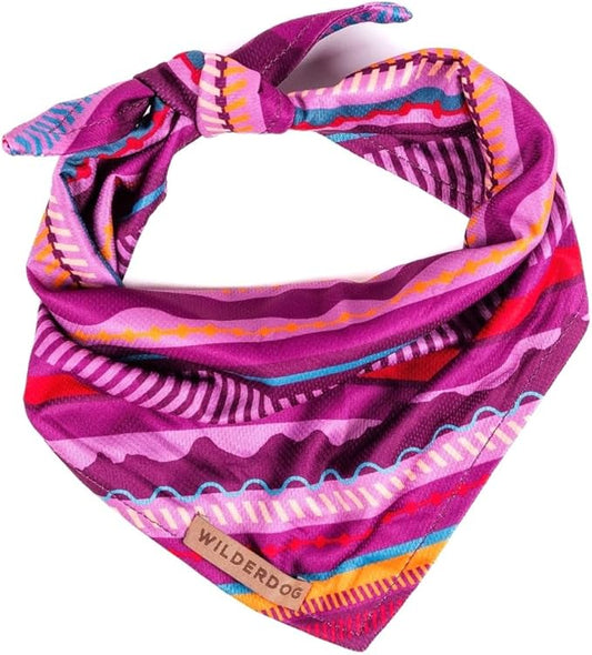 Wilderdog Dog Bandana with Lightweight Quick Drying Poly-Blend Mesh Material in Dawn