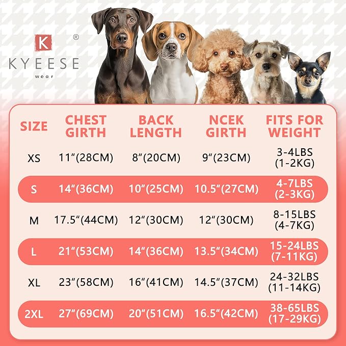 KYEESE Dog Sweater Thick Cable Knit Pet Sweater Gradient Color Small Dog Sweater Fuzzy Warm with Sleeves, Blue, X-Small