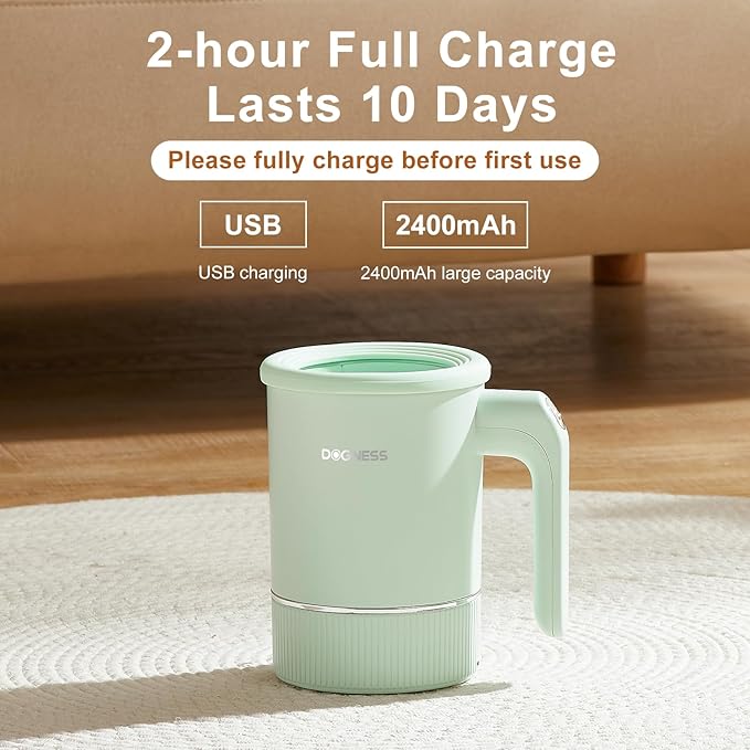 DOGNESS W02 Automatic Dog Paw Cleaner for Medium to Large Dogs (Green)