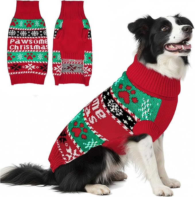 Dog Sweater Small Winter Clothes Sweaters pet Warm Puppy Medium Fleece Soft Turtleneck Pullover Large Girl Frenchie Clothes Puppy Clothes for Small Dogs Girl