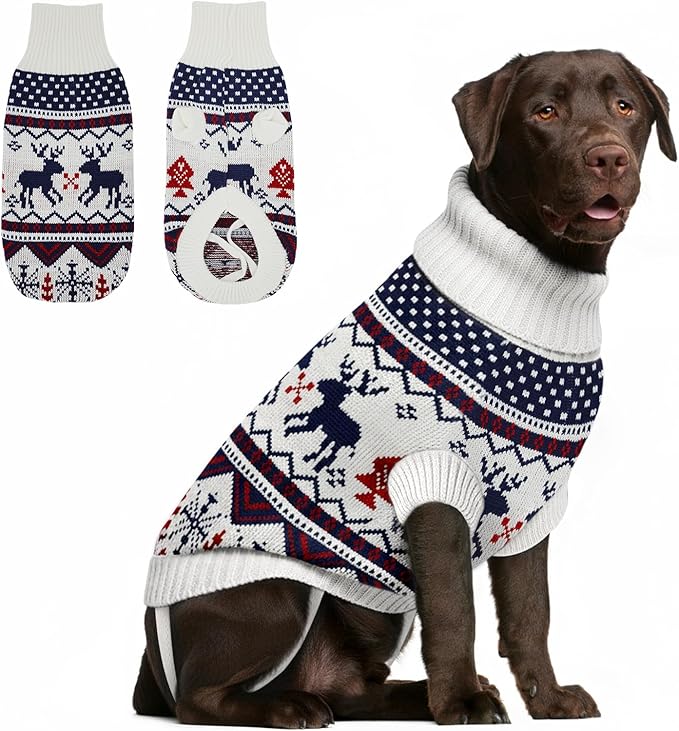 Dog Sweater Small Winter Clothes Sweaters pet Warm Puppy Medium Fleece Soft Turtleneck Pullover Large Girl Frenchie Clothes Puppy Clothes for Small Dogs Girl