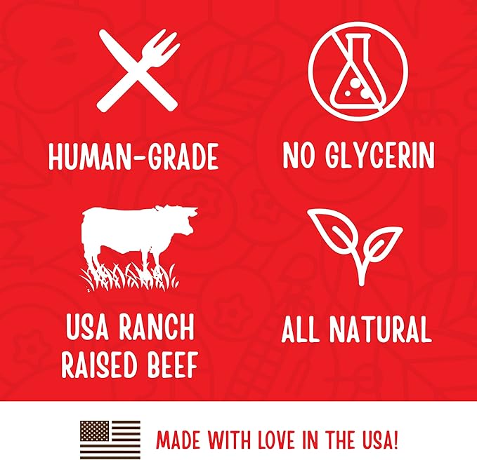 Full Moon All Natural Human Grade Dog Treats, Essential Beef Savory Bites, 14 Ounce