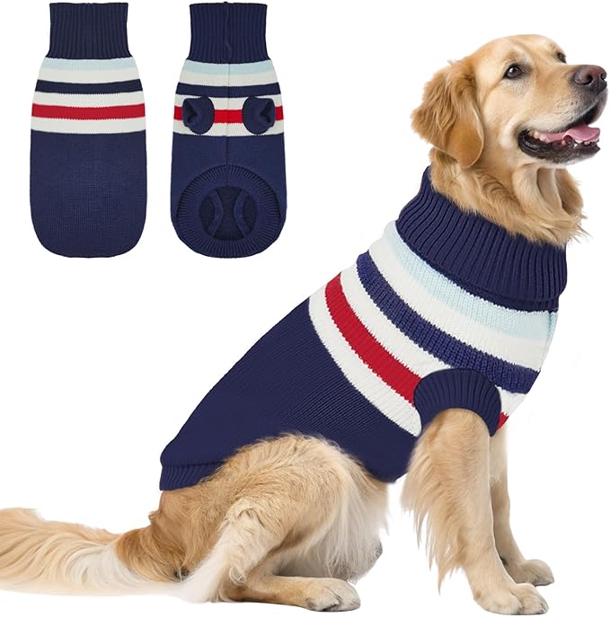 Dog Sweater Small Winter Clothes Sweaters pet Warm Puppy Medium Fleece Soft Turtleneck Pullover Large Girl Frenchie Clothes Puppy Clothes for Small Dogs Girl