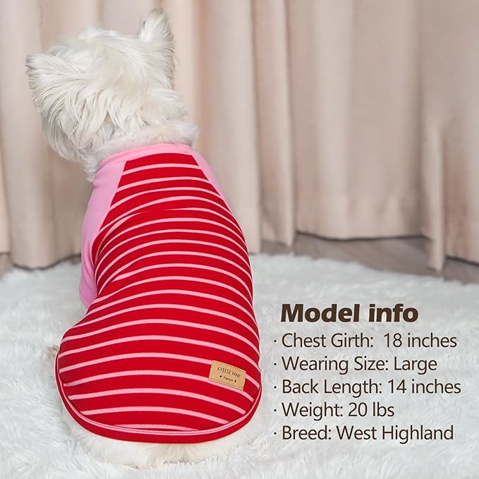 KYEESE 2Pack Dog Sweater Stretchy Cat Clothes Soft Pet Coat Comfy Pet Fleece Sweater Lightweight Dogs Sweatshirt Cat Sweaters with Sleeves Pullover Dog Sweaters for Small Dogs Girl for Cold Weather