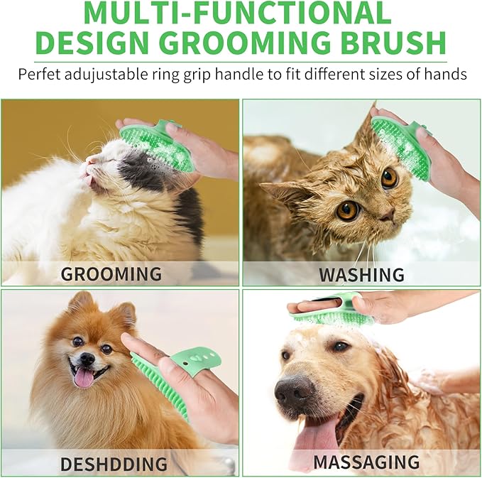 Dog Paw Cleaner, Washer, Muddy Pet Foot Cleaner for Small Medium Large Breed Dogs/Cats (with 3 absorbent towel) (Light Green, Small)